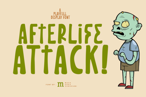 Afterlife Attack Font for Spooky Branding and Design