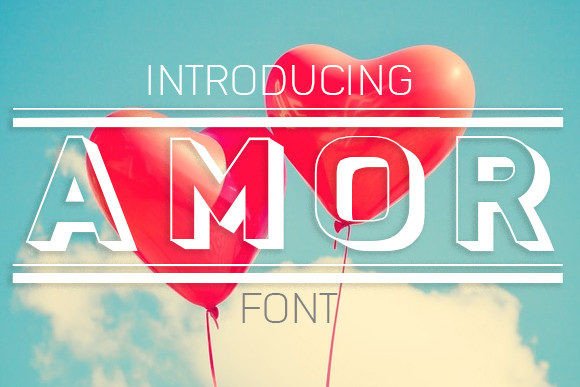 Amor: A 3D Display Font for Captivating Editorial Designs