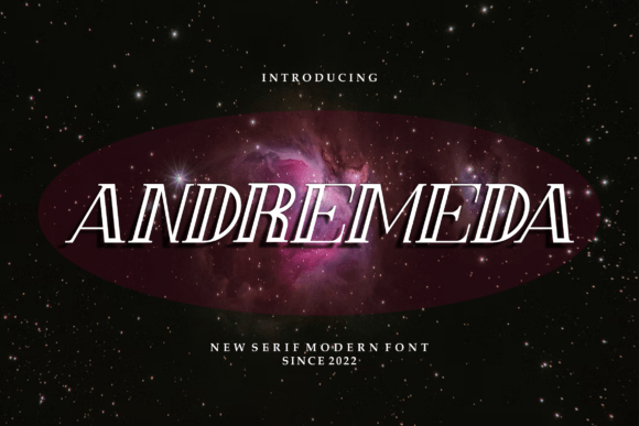 Andremeda: A Modern Display Font for Creative Makers