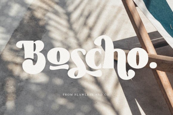 Boscho: A Cool Display Font for Modern Branding
