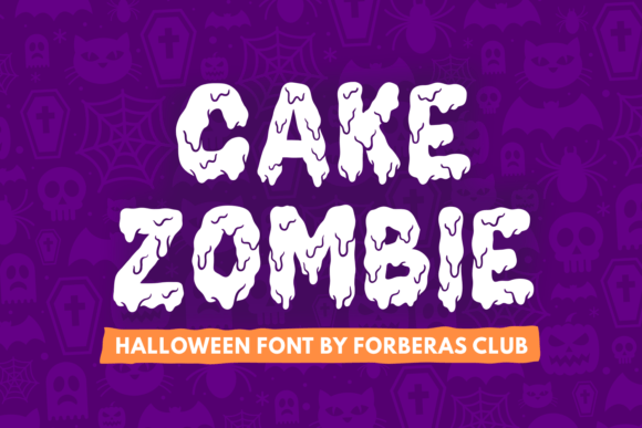 Cake Zombie Display Font for Spooky Web Designs