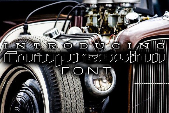 Compression: A Bold Display Font for Digital Creativity