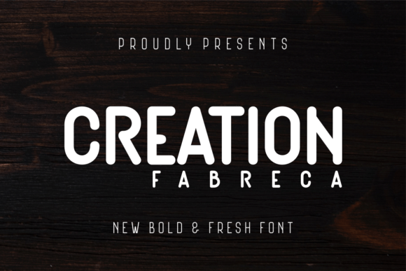 Creation Fabreca: A Bold Display Font for Eye-Catching Campaigns