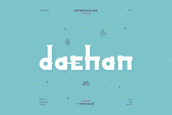 Daehan: A Whimsical Font for Branding That Stands Out