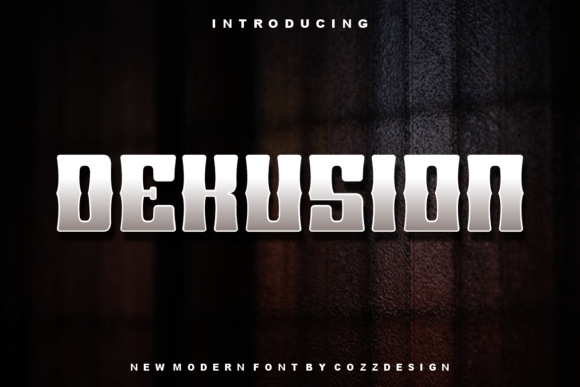 Dekusion Display Font for Web Design and Branding