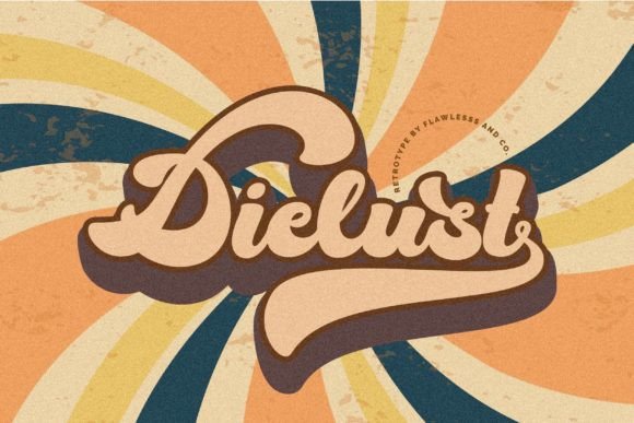 Dielust: A Retro-Style Display Font for Timeless Branding