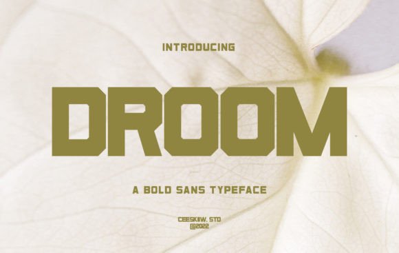 Droom Display Font for Bold Editorial Design