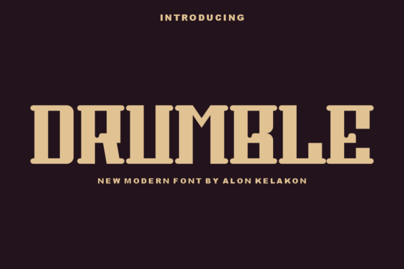 Drumble: A Cool Display Font for Bold Branding and Visual Impact