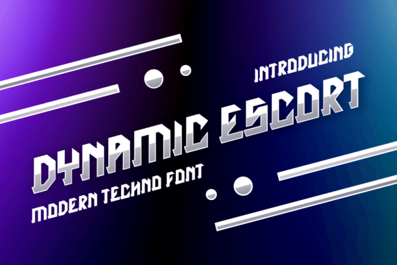 Dynamic Escort Font for Bold Branding and Eye-Catching Design