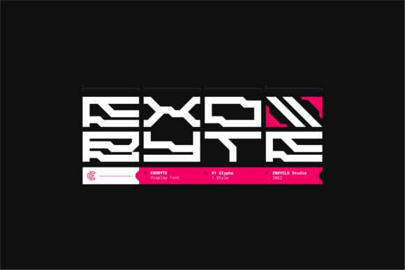 Exobyte: A Futuristic Font for Modern Business Branding