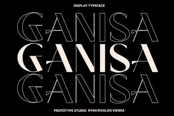 Ganisa: A Modern Display Font for Professional Branding