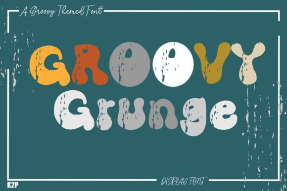 Groovy Grunge Font for Whimsical Editorial Design