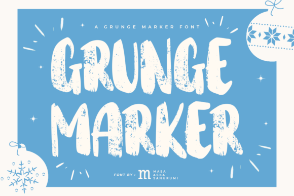 Grunge Marker: A Playful Display Font for Bold Branding
