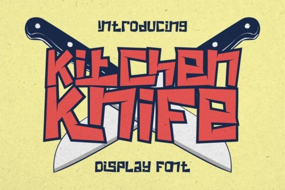 Kitchen Knife Font for Bold and Timeless Design