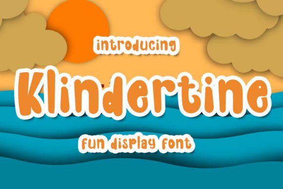 Klindertine Display Font for Modern Web Design