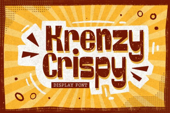 Krenzy Crispy: A Playful Font for Snack-Inspired Branding