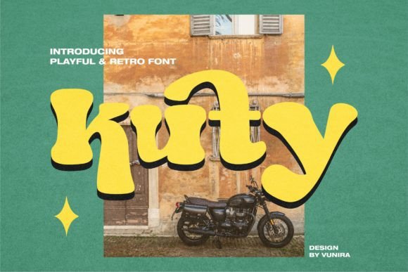 Kuty: A Retro-Styled Display Font for Bold Campaigns