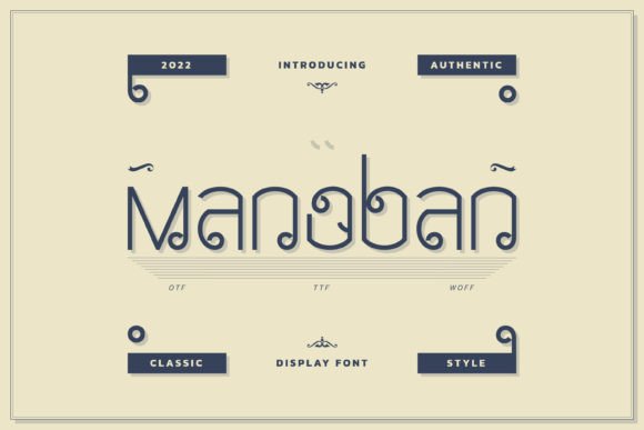 Manoban: A Display Font That Elevates Your Campaigns