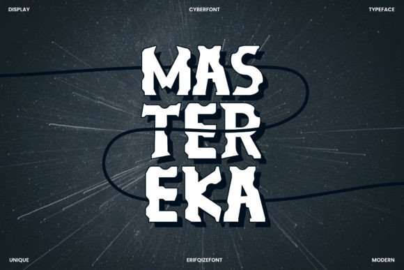 Mastereka Bold Display Font for Editorial Design