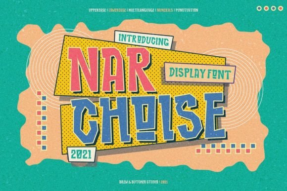 Narchoise: A Modern Display Font for Eye-Catching Campaigns