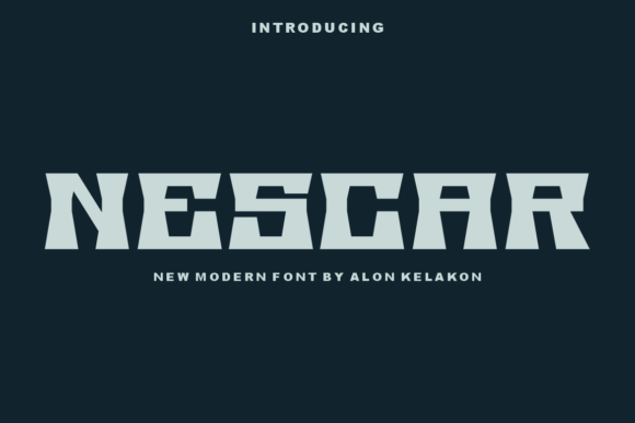 Nescar Display Font for Eye-Catching Editorial Design