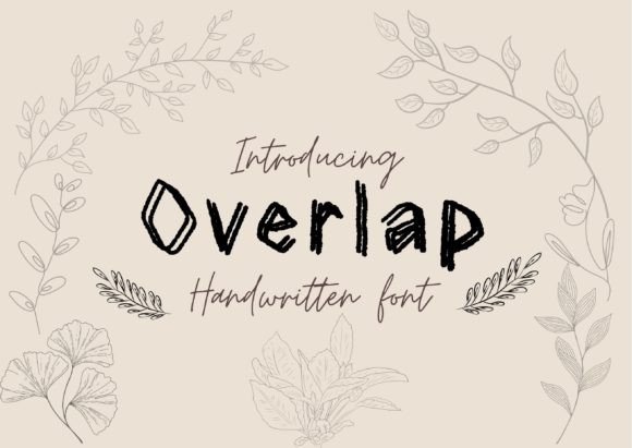 Overlap Display Font for Editorial Design and Branding
