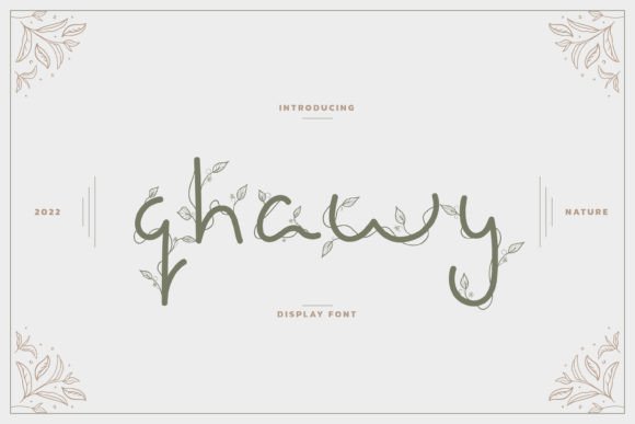 Qhawy: A Handwritten Display Font for Organic Editorial Design