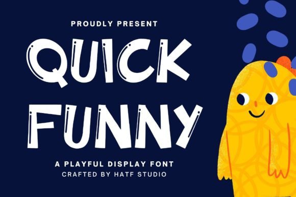 Quick Funny – A Playful Display Font for Handmade Creations