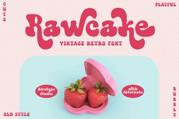 Rawcake Font: A Vintage Charm for Creative Projects