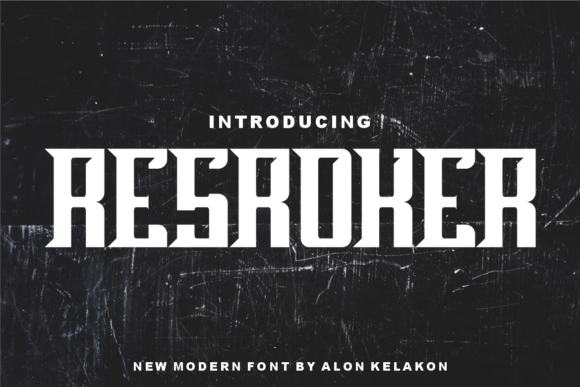 Resroker: A Fun and Unique Display Font for Creative Projects