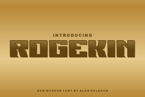 Rogekin: A Bold and Futuristic Display Font for Modern Branding