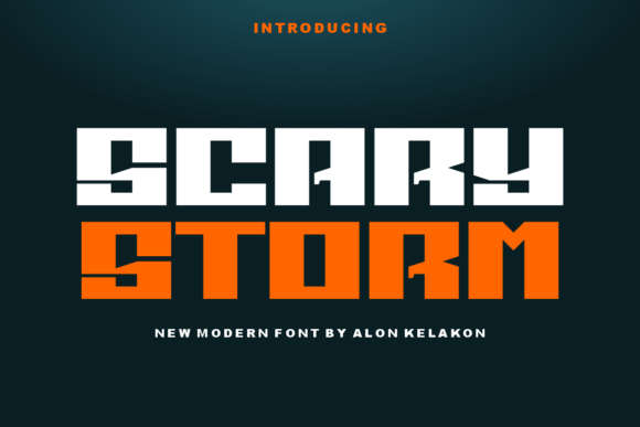 Scary Storm Font for Modern Web Design Projects