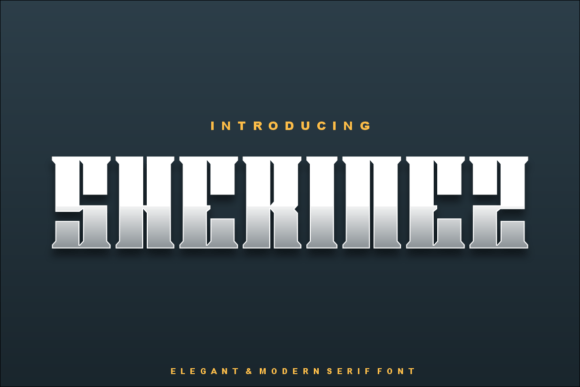 Sherinez Display Font for Modern Web Design