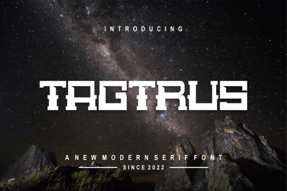 Tagtrus: A Modern Display Font for Polished Branding