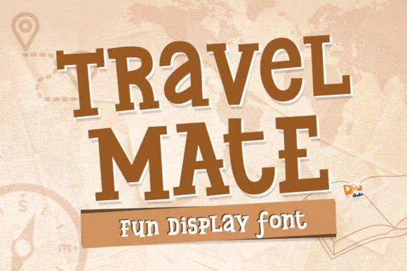 Travel Mate: A Quirky Display Font for Creative Branding